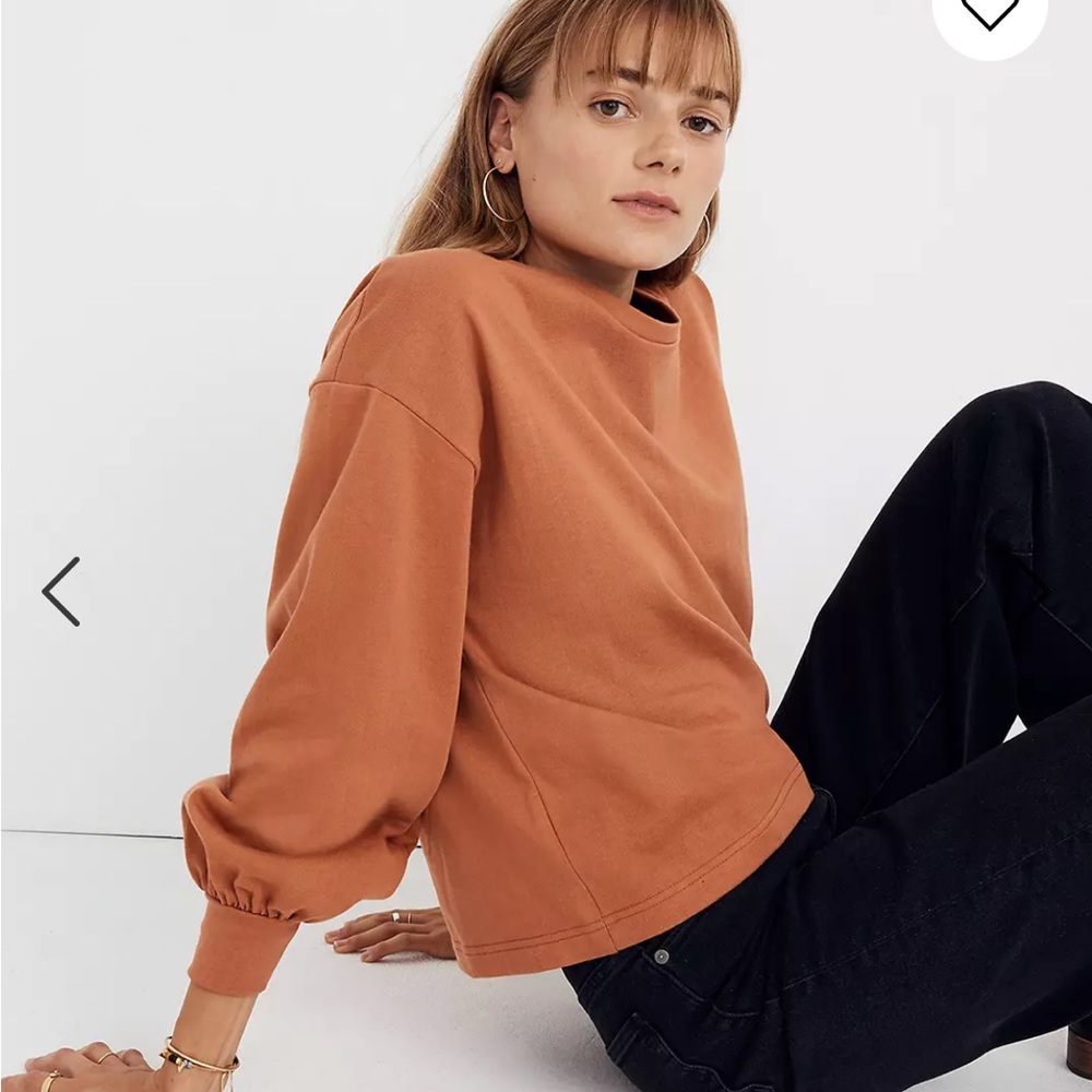 Madewell Chord Bubble Sleeve Cotton Top Size XXS - Picture 1 of 9